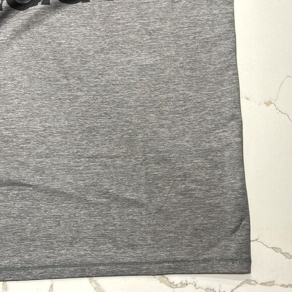 Adidas | Climalite Boys Grey T Shirt Black Logo gray Size XL 14/16 - Picture 7 of 16